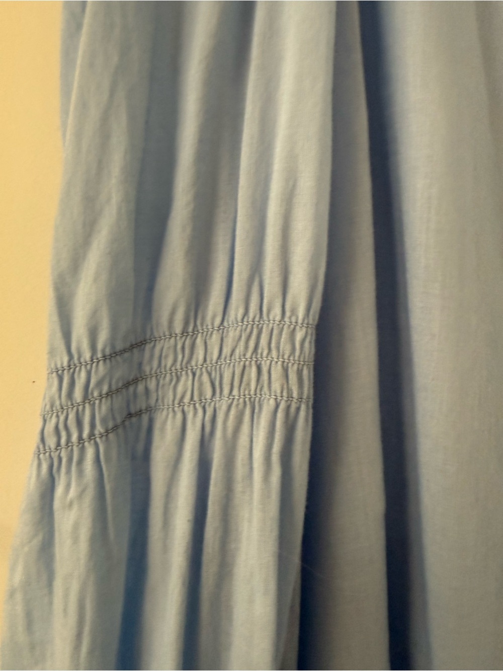 ME+EM Light Blue Eyelet Trim Long Sleeve Blouse Size 14 - Picture 5 of 10